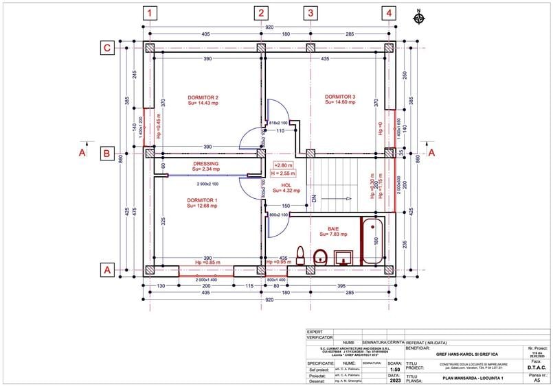 Casă cu 3 camere cu Teren 500 Mp în Vânători