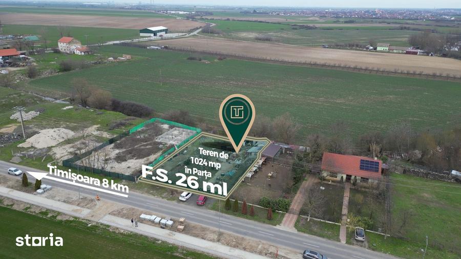 Teren generos de 1.024 mp de vanzare Parta, la 15 minute de Timi?oara - 3