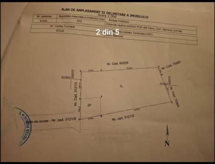 Teren Construcții intravilan de 910 mp, în Bârnova