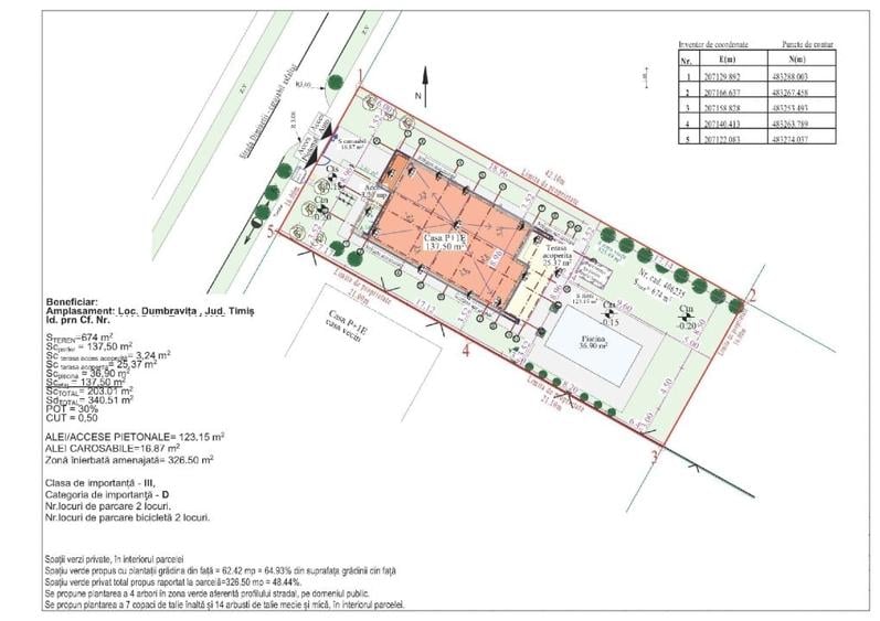 Teren Construcții intravilan de 674 mp, în Dumbrăvița
