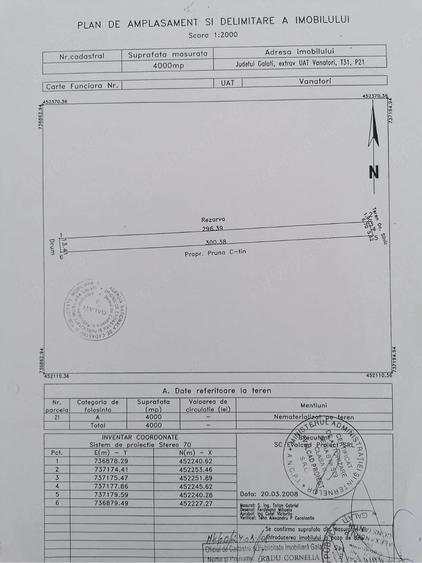 Teren de 4000 mp, în Exterior Vest