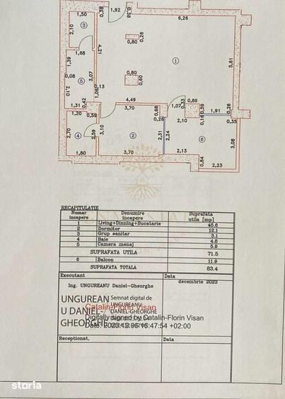 Iancu Nicolae /apartament 2 camere 83,4 mp total utili / Cortina 126 - 10