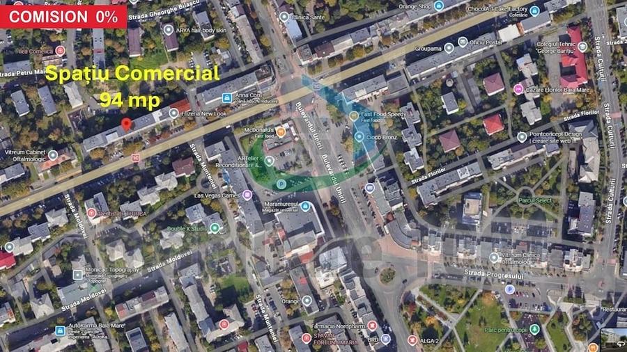 Spațiu comercial, de 89 mp, în Ultracentral