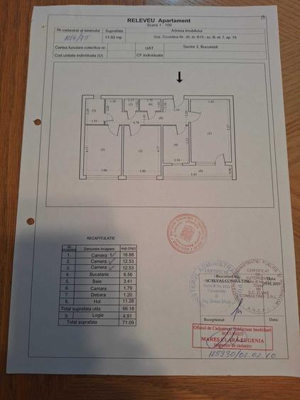 Apartament cu 3 camere decomandat în Doamna Ghica
