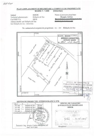 Teren de 2376 mp, în Hidiș