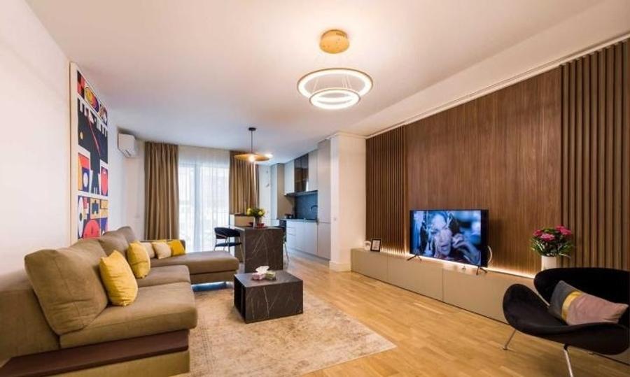 Apartament cu 2 camere semidecomandat, mobilat în Barbu Văcărescu