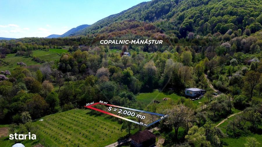 Teren de 2000 mp, în Copalnic