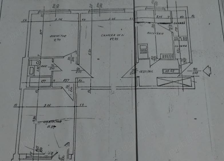 RAHOVA APARTAMENT CU 3 CAMERE ,BLOC REABILITAT - 1
