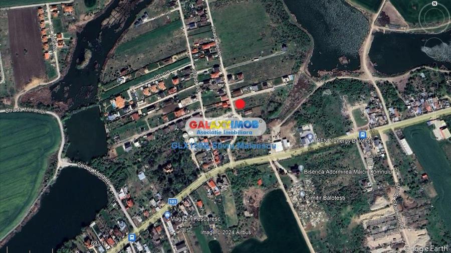 Teren Construcții intravilan de 1540 mp, în Balotești