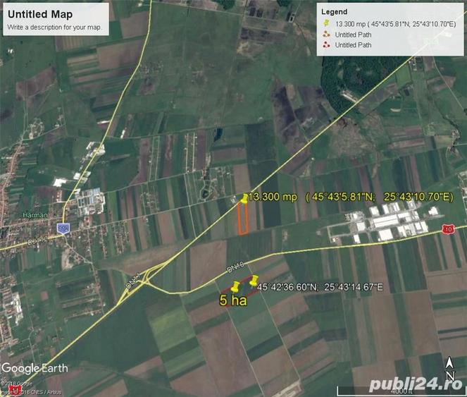 Teren de 13300 mp, în Hărman