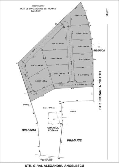 Teren Construcții intravilan de 6200 mp, în Poienarii Burchii