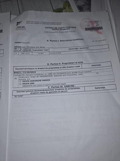 Teren de 22000 mp, în Podu Turcului