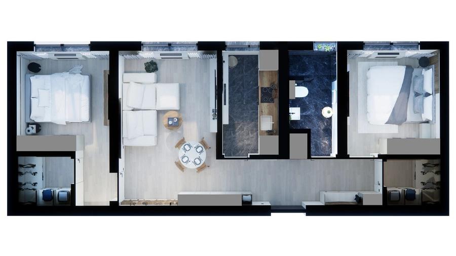 Ap 3 camere Militari Shopping, loc parcare si TVA 21% incluse - 10