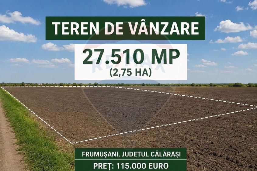 Teren agricol extravilan de 27510 mp, în Postăvari