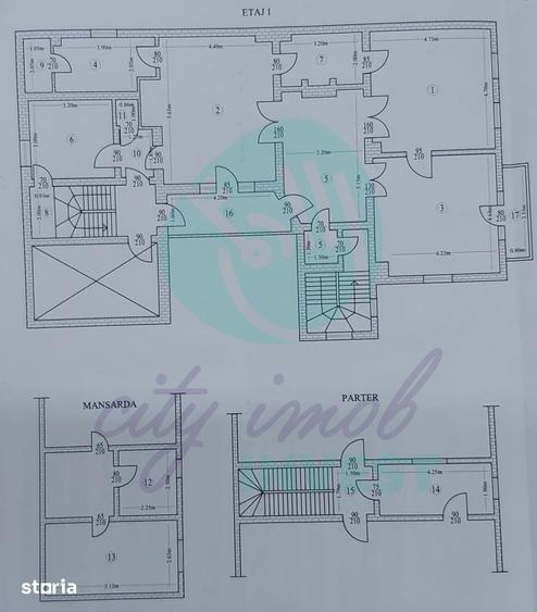 Casă cu 10 camere cu Teren 250 Mp în Timpuri Noi