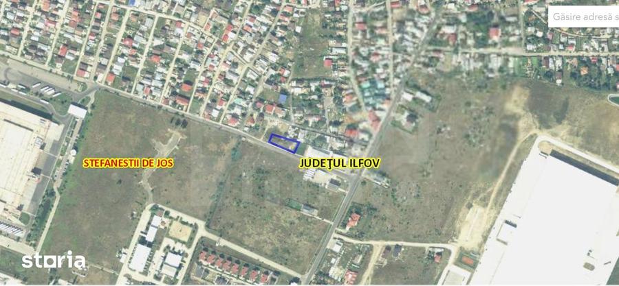 Teren de 1000 mp, în Ștefăneștii de Jos
