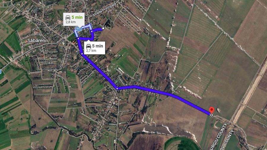 Teren Construcții intravilan de 6000 mp, în Săbăreni