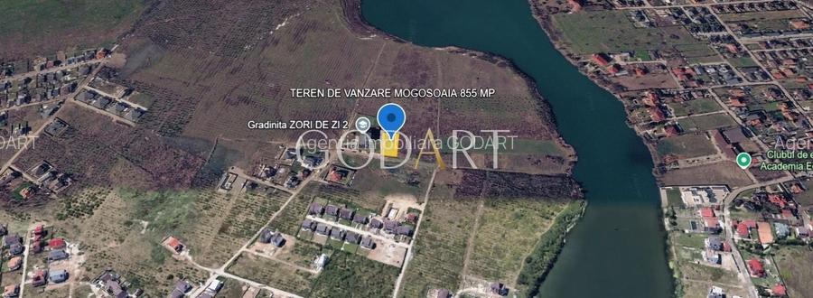 Teren de vânzare în Mogoșoaia | 855 mp | Deschidere 20 m | P+2+M