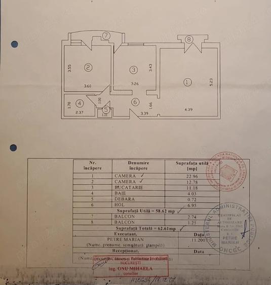 Apartament cu 2 camere decomandat în Alba Iulia