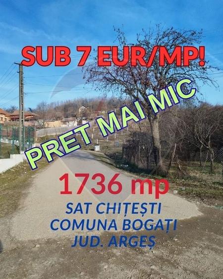 Teren agricol intravilan de 1736 mp, în Chițești