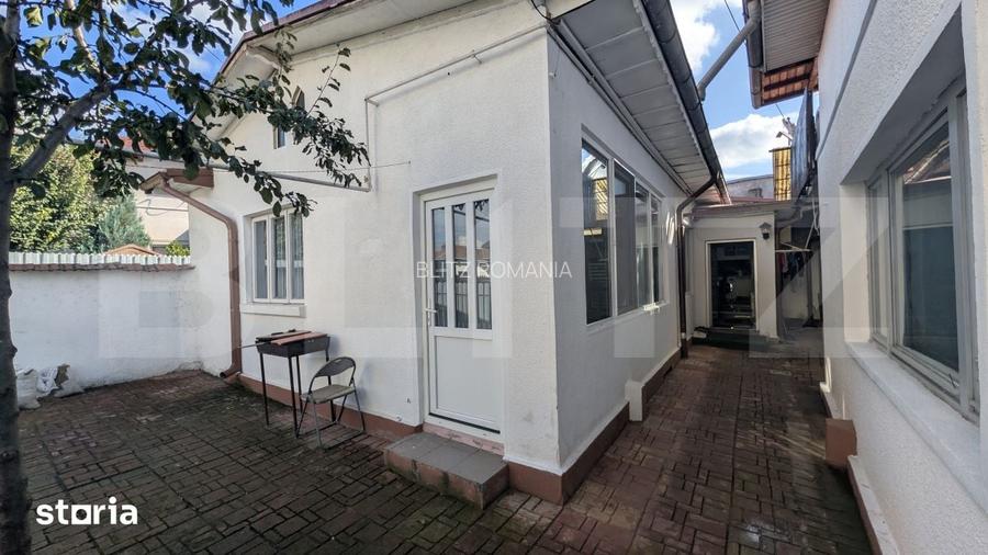 Casa renovata 4 camere, curte si spatiu comercial ultracentral