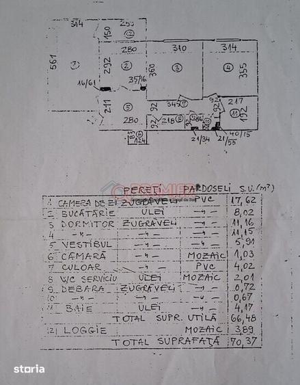 Apartament cu 3 camere decomandat în Dristor