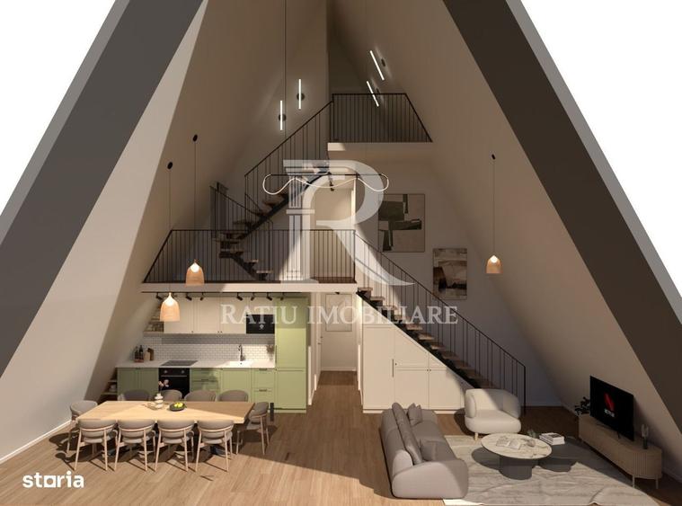 A-Frame Grand Structura Metalica Premium | 5 Camere - 5