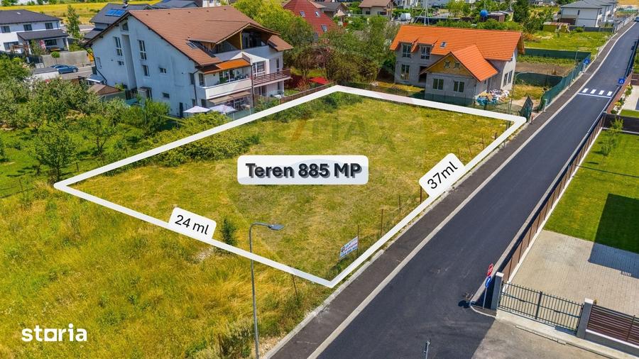 Teren de 885 mp, în Sud