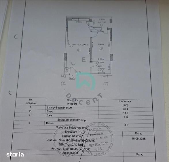 Apartament cu 2 camere decomandat în Sânpetru