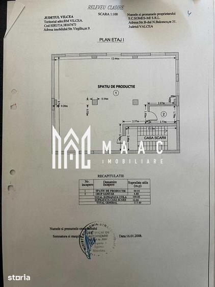 Spațiu comercial, de 287.35 mp, în Central