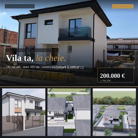 VILA Individuala, 4 cam, 2026, incalzire in pardoseala, deosebita