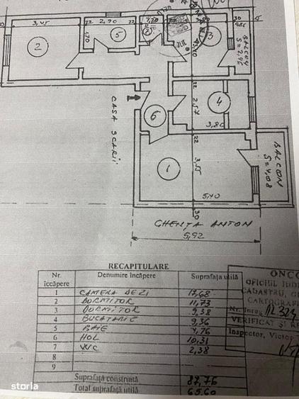 Apartament cu 3 camere decomandat în Mioriței