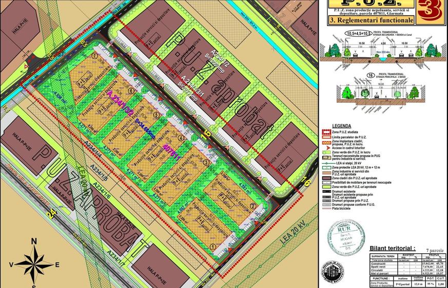 Teren Construcții intravilan de 4037 mp, în Giarmata