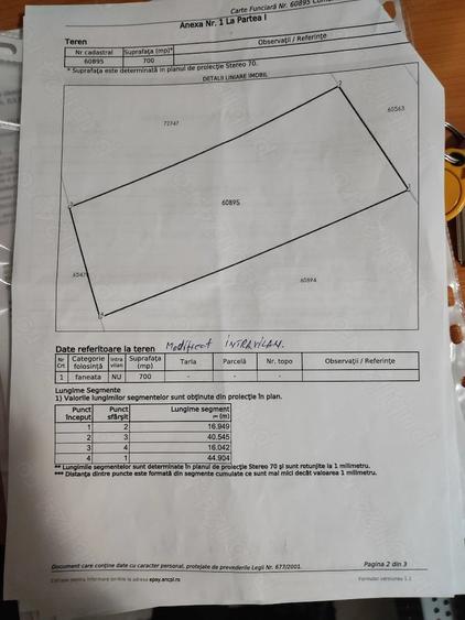 Teren de 700 mp, în Exterior Vest