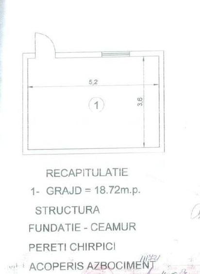 Casă cu 4 camere cu Teren 1000 Mp în Dorobanț