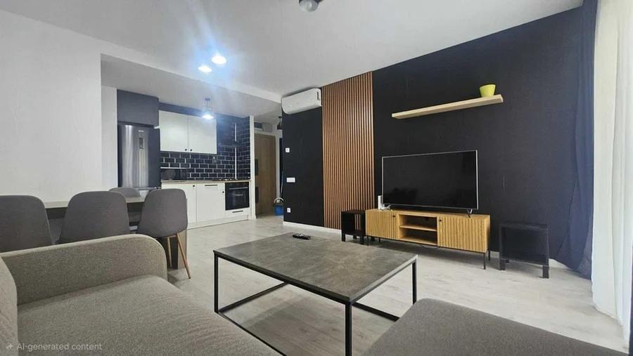 Apartament cu 2 camere semidecomandat, mobilat în Costin Georgian