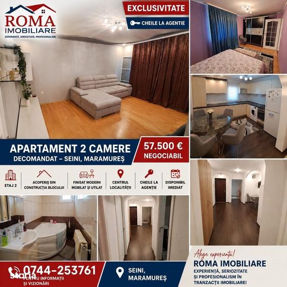 Apartament cu 2 camere decomandat în Central