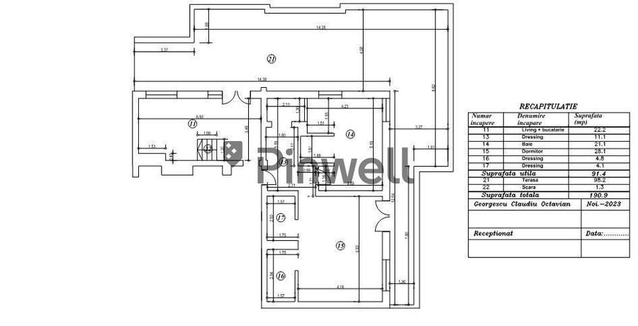 Apartament cu 3 camere în Vitan