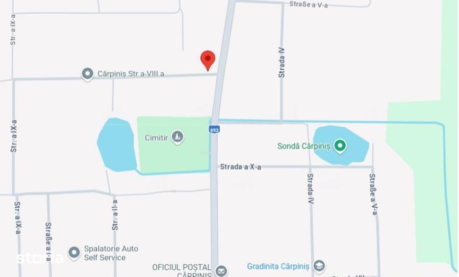 Casă cu 2 camere cu Teren 123 Mp în Cărpiniș