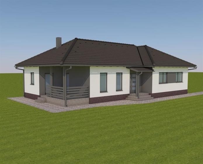 Casă individuală cu 4 camere cu Canalizare în Lăzarea