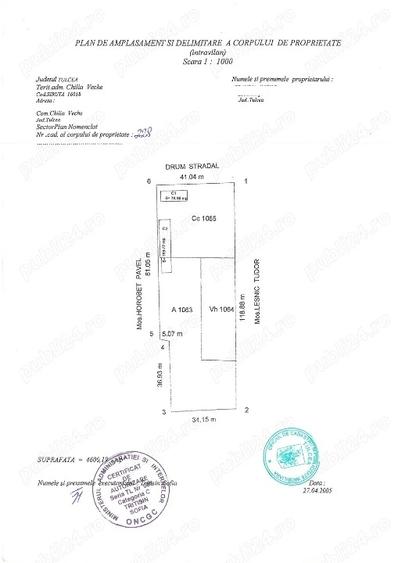 Casă individuală cu 4 camere cu Teren 4600 Mp în Chilia Veche