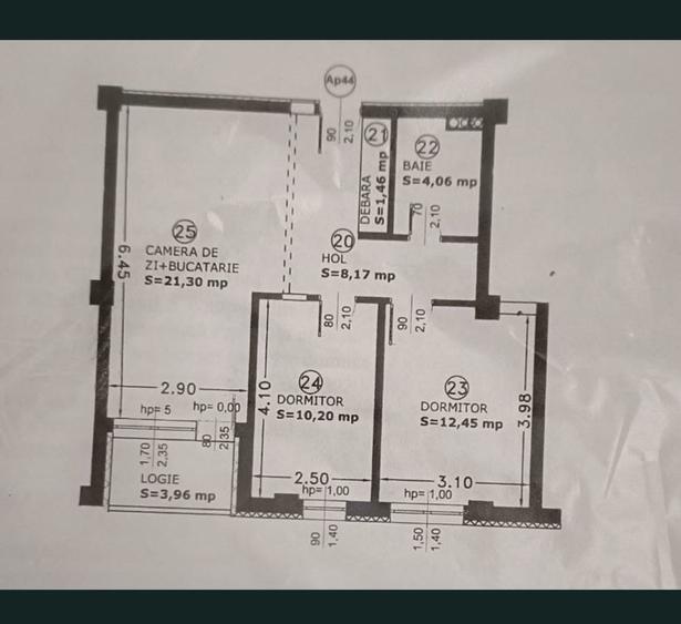 Apartament cu 3 camere în Central