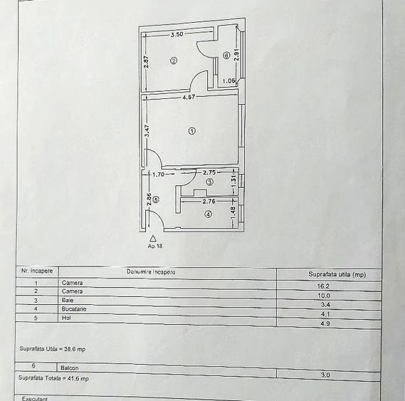 Apartament 2 camere | Balcon | Gaze | Ideal pentru investi?ie sau locuit - 1
