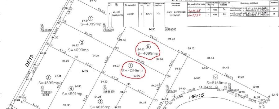 Teren Construcții intravilan de 8200 mp, în Dumbrăvița