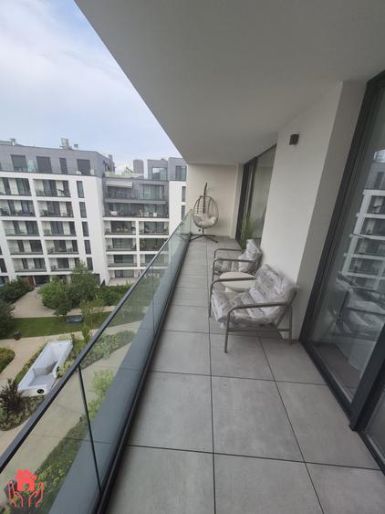 Apartament cu 2 camere semidecomandat, mobilat în Băneasa