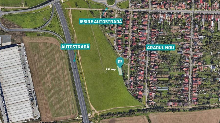 Teren de 757 mp, în Aradul Nou