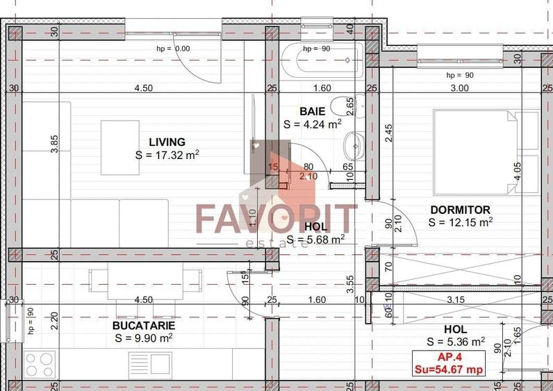 Apartament cu 2 camere decomandat în Girocului