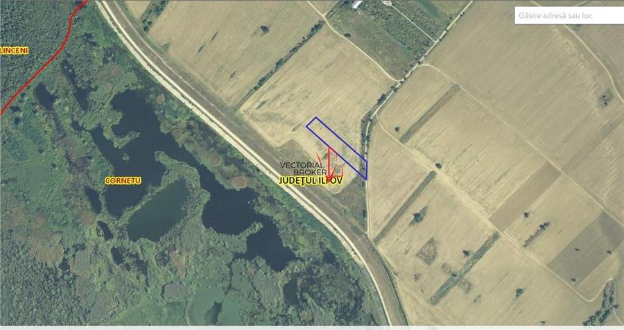 Teren agricol extravilan de 5800 mp, în Cornetu