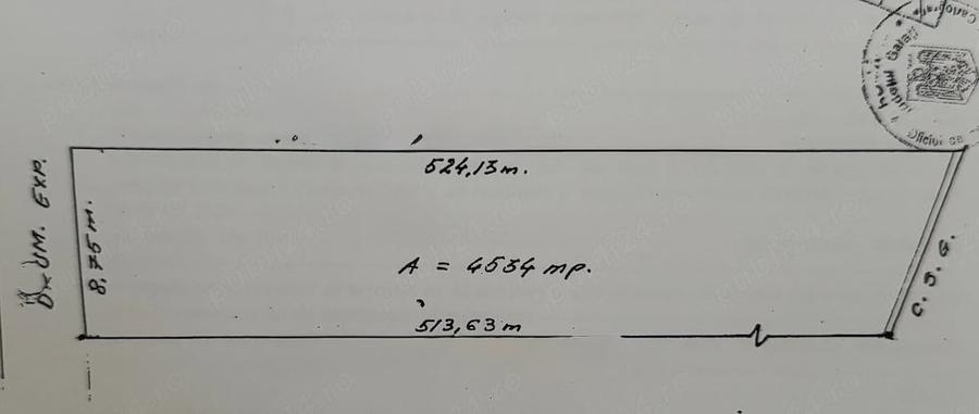 Teren de 4534 mp, în Exterior Vest