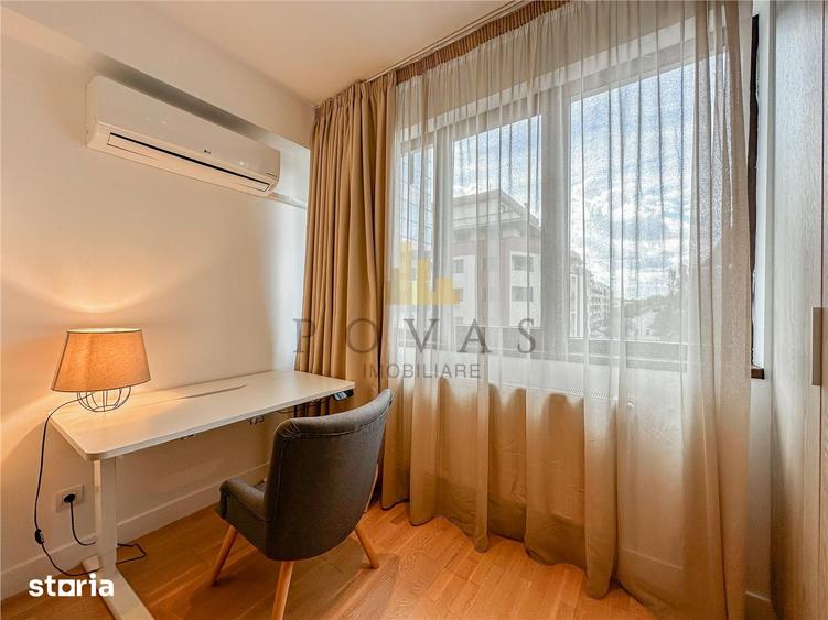 Apartament cu 3 camere semidecomandat, mobilat în Herăstrău